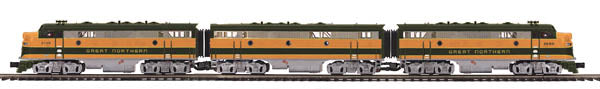 MTH 20-20054-1 Great Northern F-7 ABA Diesel Engine Set w/PS 2 #268A/270A/268B