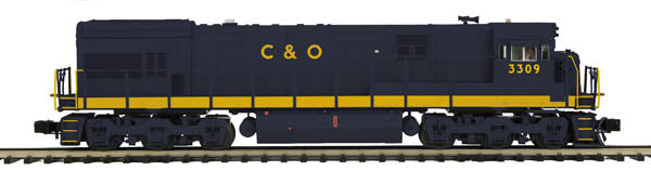 MTH 20-20073-1 C&O GE U30C Diesel Engine w/PS 2.0 (Hi-Rail Wheels) #3309