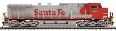MTH 20-20659-1 Santa Fe Dash-9 Diesel Engine With Proto-Sound 3.0 #614