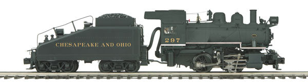 MTH 20-3264-1 C&O 0-4-0 Steam Switcher Hi-Rail w/PS2 #297