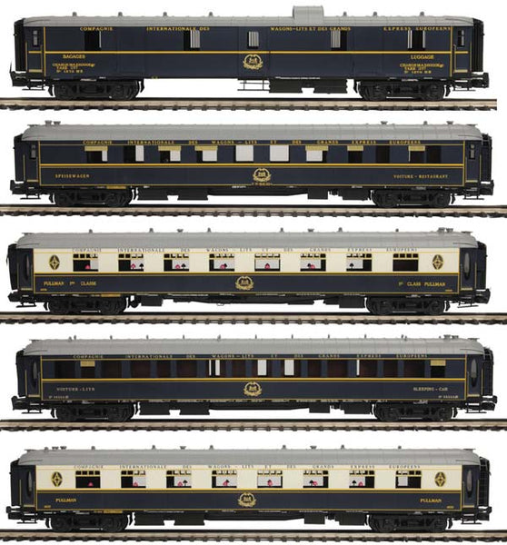 MTH 20-60004-2 O Orient Express Premier 2-Rail Passenger Car Set