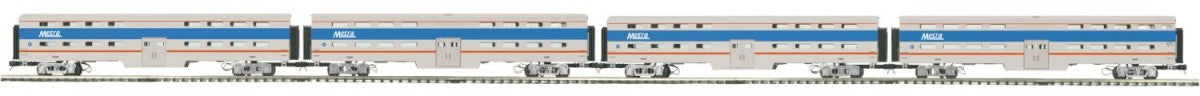 MTH 20-61026 O METRA Premier 70' Bi-Level Passenger Car Set (Set of 4)