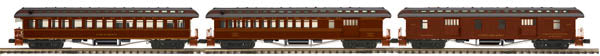 MTH 20-62046 3-CAR 64' WOODSIDED PASSENGER LONG ISLAND