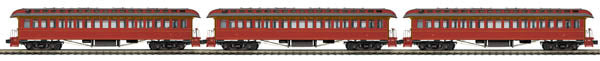 MTH 20-62047 3-CAR 64' WOODSIDED PASSENGER CHESAPEAKE & OHIO