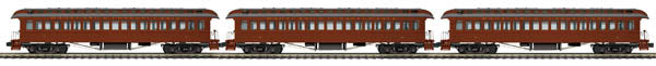 MTH 20-62050 Maryland & Pennsylvania 3-Car 64' Woodsided Passenger Cars