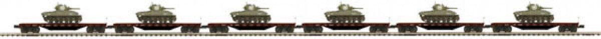 MTH 20-90548 6-CAR 50-TON 41' WOOD FLAT CAR NEW YORK CENTRAL