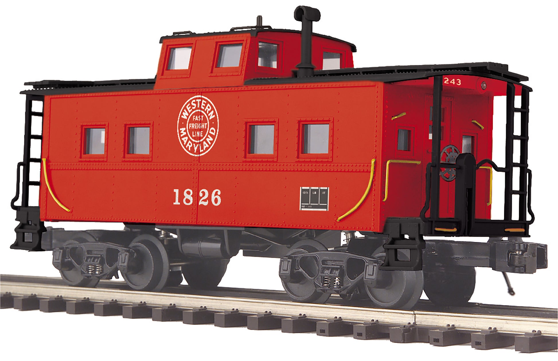 MTH 20-91716 O S/O Western Maryland Center Cupola Steel Caboose #1826/1891