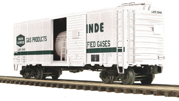 MTH 20-93410 O Gauge Linde Industrial Gases 40’ AAR Box Tank Car #3040