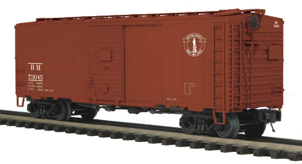 MTH 20-93500 O Gauge Boston & Maine 40' AAR Box Car #73045