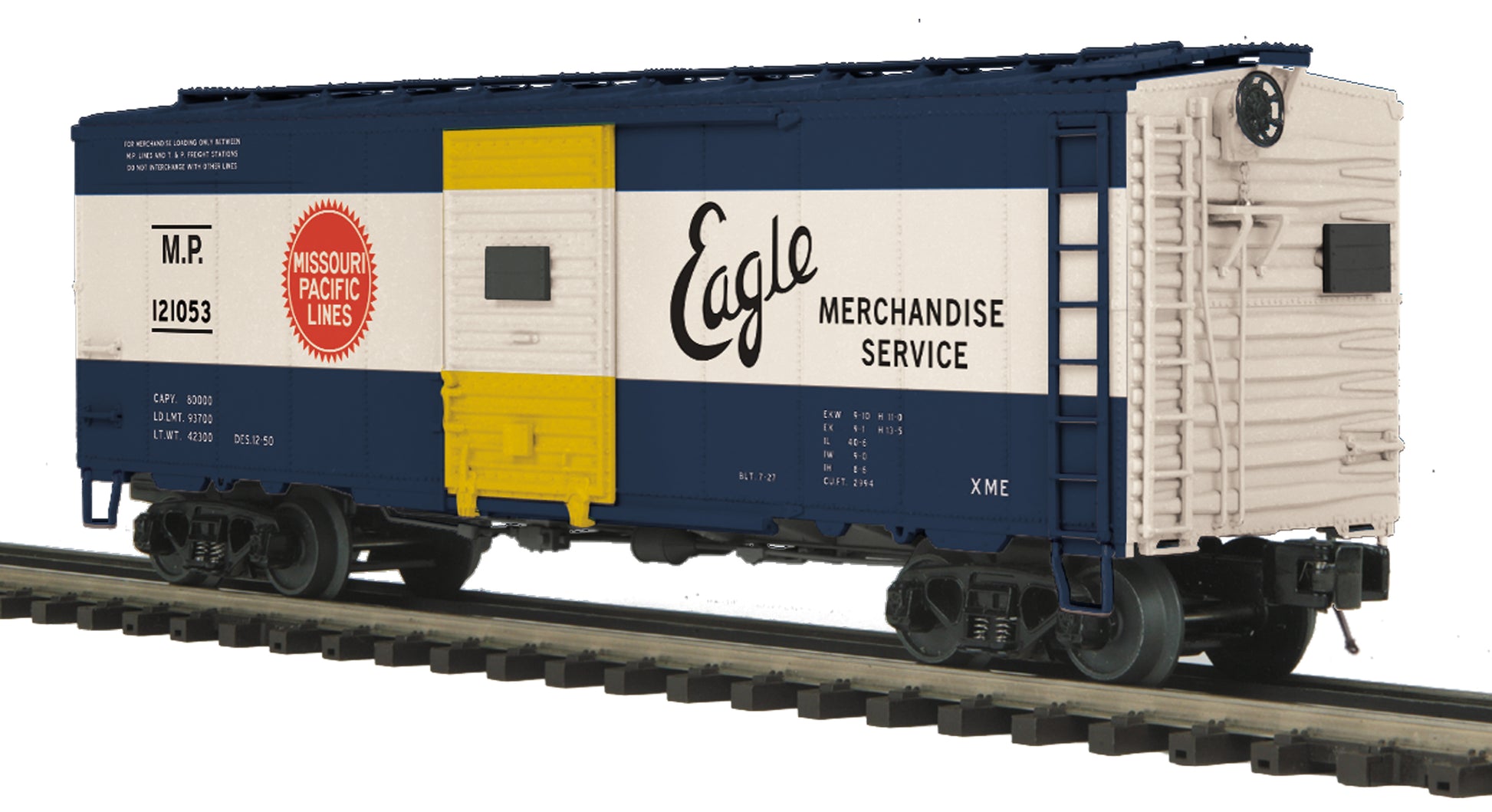 MTH 20-93934 O Gauge Missouri Pacific 40'' AAR Boxcar #121053