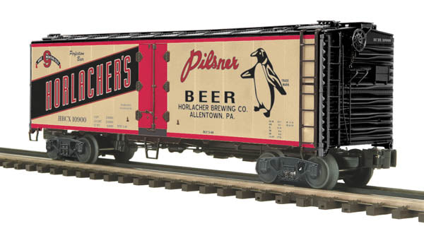MTH 20-94237 40' STEEL SIDED REEFER CAR HORLACHER'S BREWING CO.