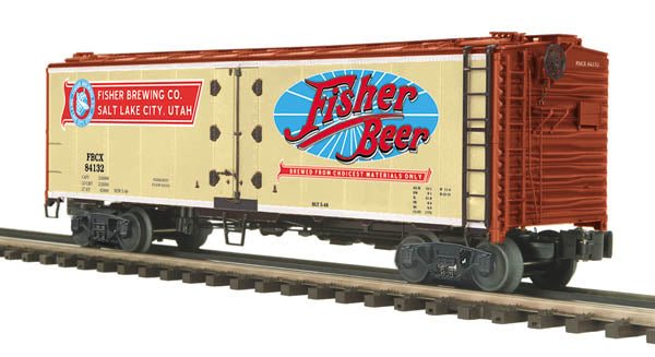 MTH 20-94240 O Fisher Beer 40' Steel Sided Reefer Car #84132
