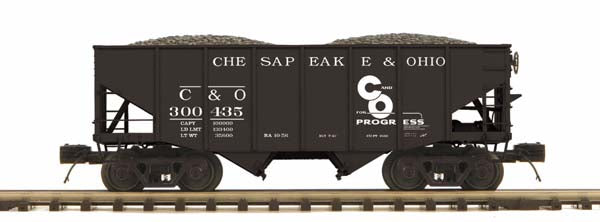 MTH 20-97272 Chesapeake & Ohio 2-Bay Fishbelly Hopper #300435