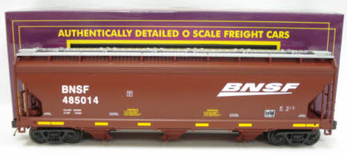 MTH 20-97654 O Gauge BNSF 3-Bay Centerflow Hopper Car #485014
