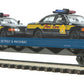 MTH 20-98547 O Gauge Detroit & Mackinac Flat Car with 2 Ford Police Cars #512