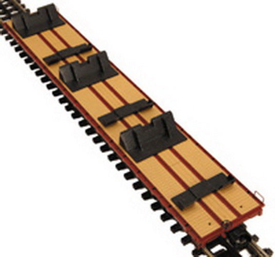 MTH 20-98643 O Milwaukee Road 60' Flat Car w/ 3 John Deere 4230 Tractors #61039