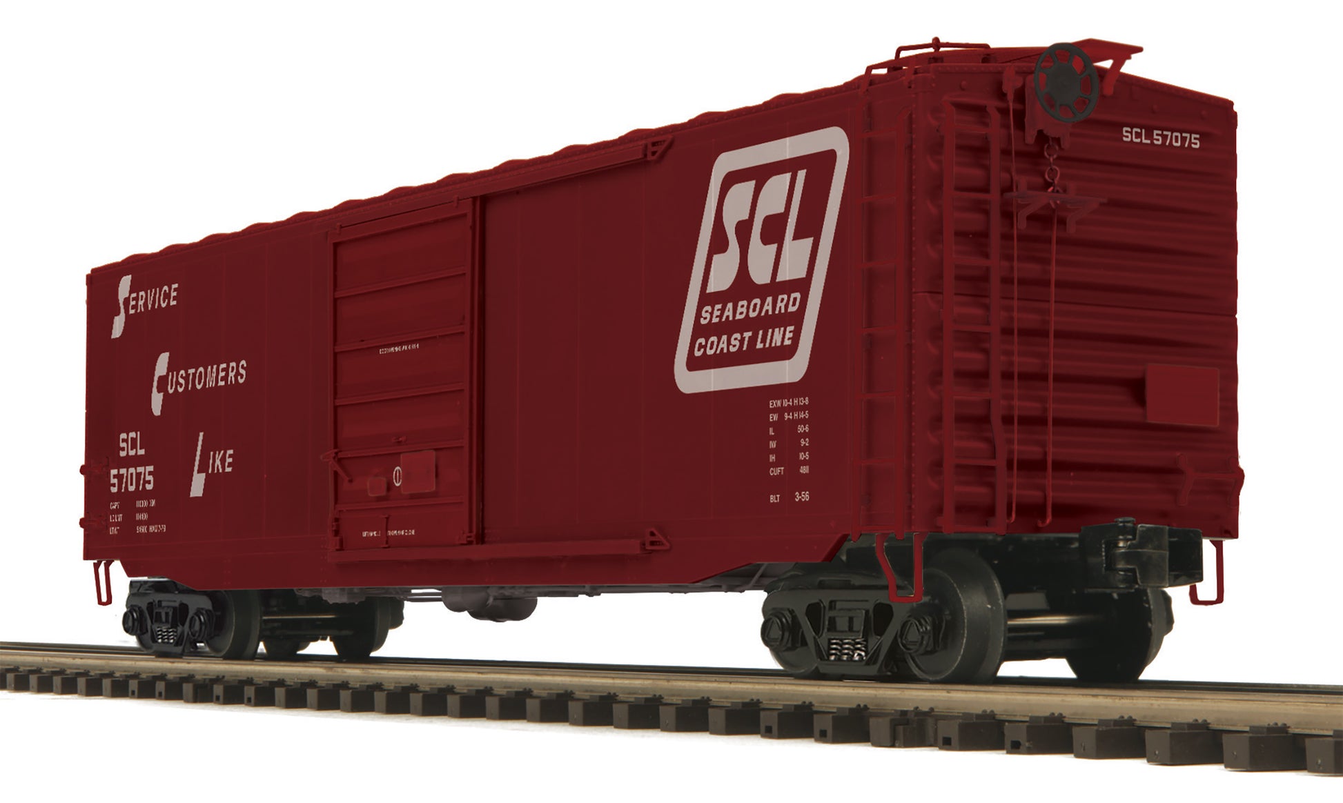 MTH 20-99314 O Seaboard PS-1 Pullman Standard Door Boxcar #57075/57081