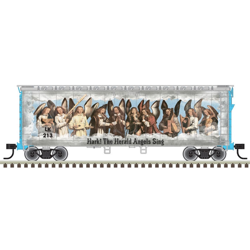 Atlas 20007236 HO Angel Christmas Car Trainman 40' Plug Door Box Car #LK213
