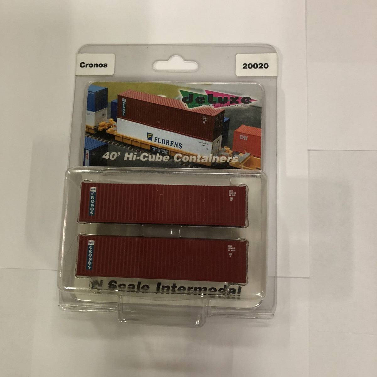 Deluxe Innovations 20020 N Scale Cronos 40' Hi-Cube Containers (Pack of 2)