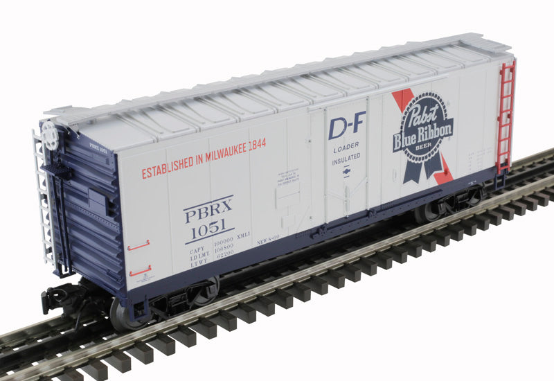 Atlas 2002311 O Gauge Pabst Blue Ribbon 40' Plug Door Box Car #1051 (3Rail)