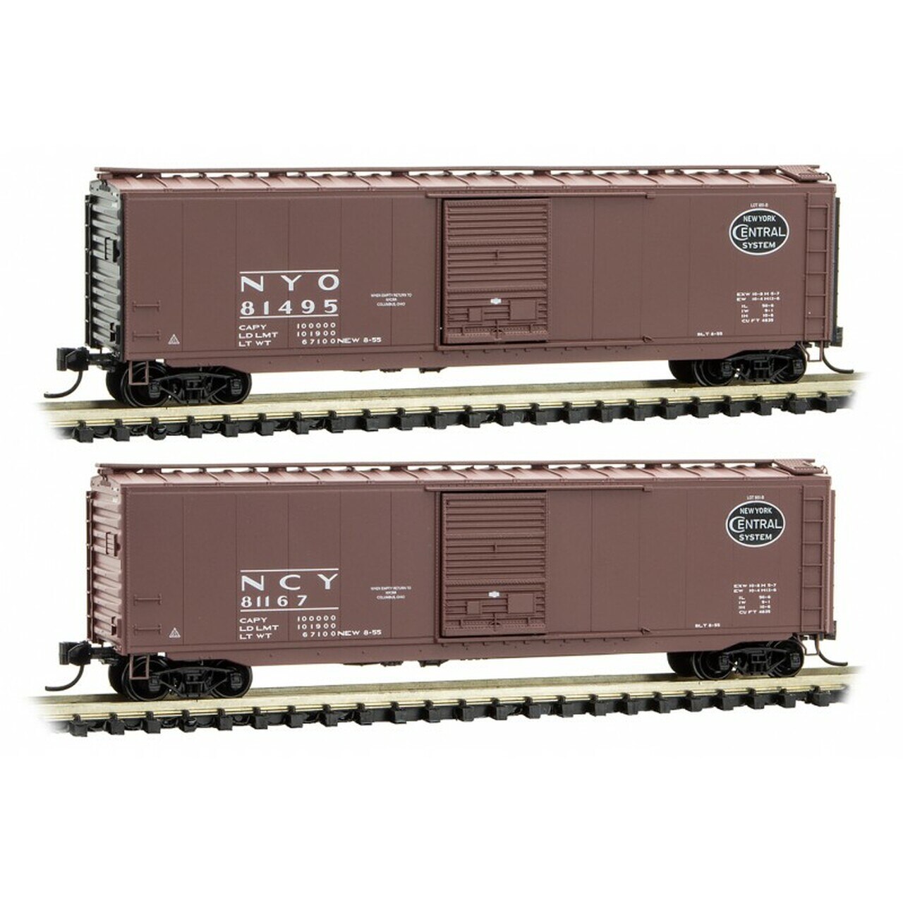 Micro-Trains 99302040 N NYC April Fools 50' Single Door Boxcar (Set of 2)