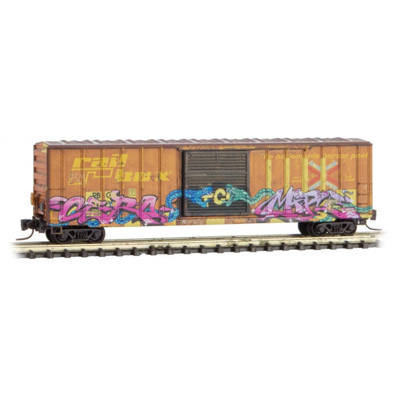 Micro-Trains 51045012 Z Railbox 50' Rib-Side Single-Door Boxcar #37241