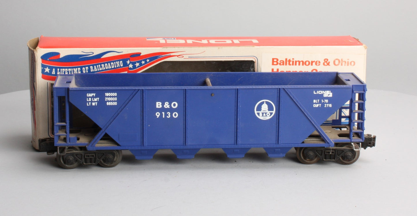 Lionel 6-9130 O Gauge Baltimore & Ohio Blue Quad Hopper Car