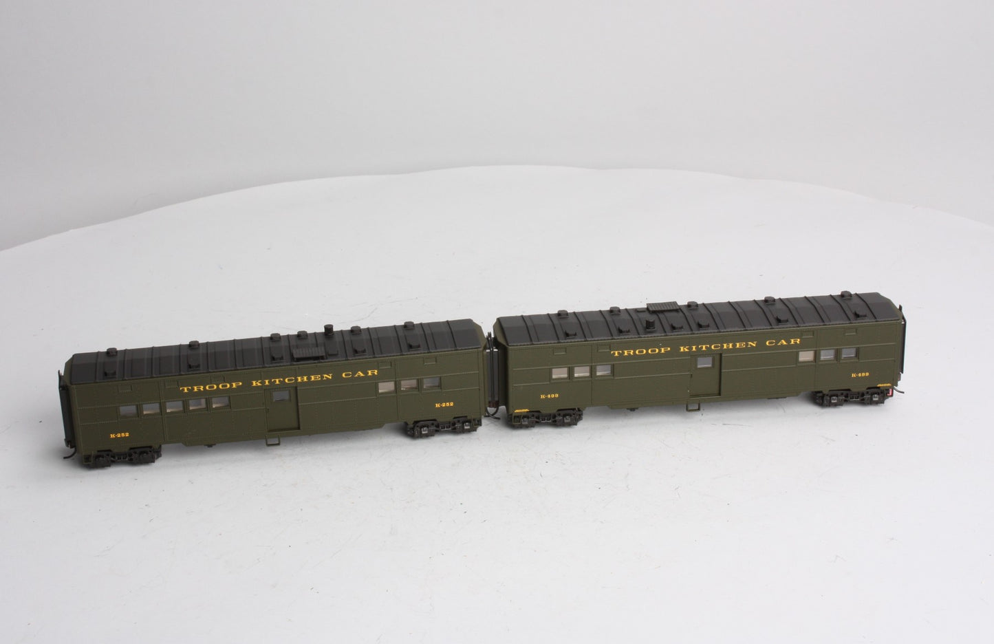 Walthers 932-24181 HO ACF Troop Kitchen Cars #K-252 & K-499 (Set of 2)