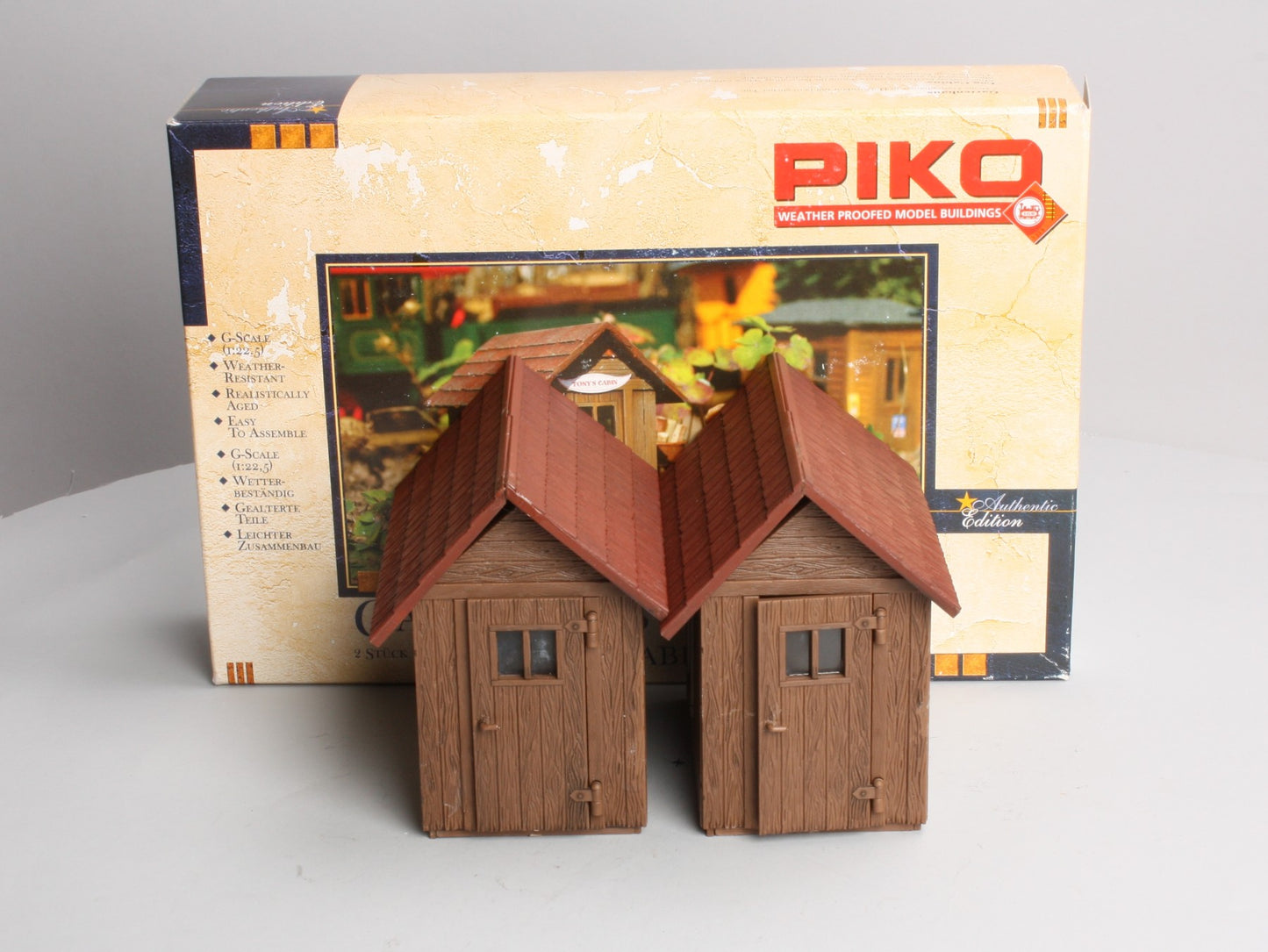 Piko 62261 G Scale Set of 2 Log Cabin Kit