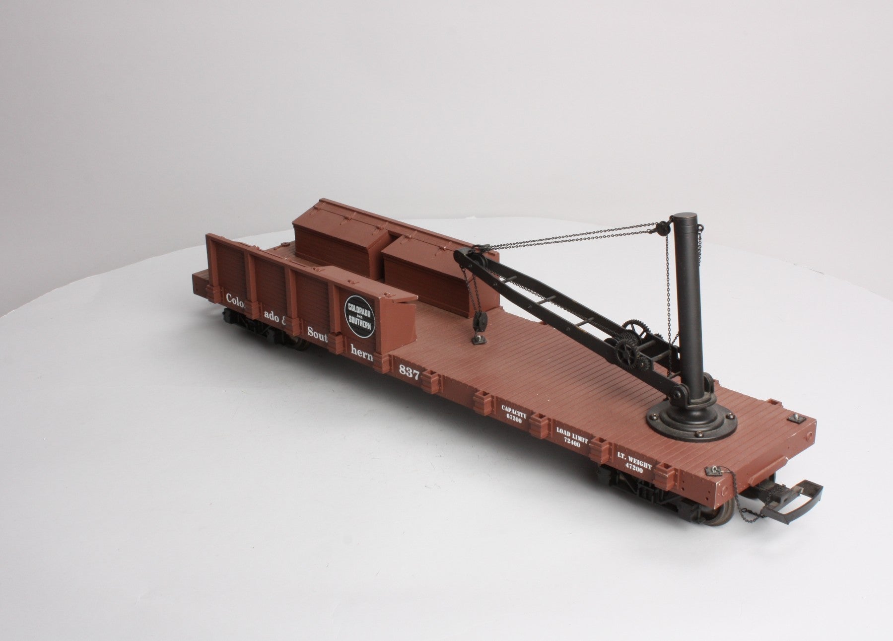 USA Trains 1807 G Colorado & Southern Derrick Car with Boom