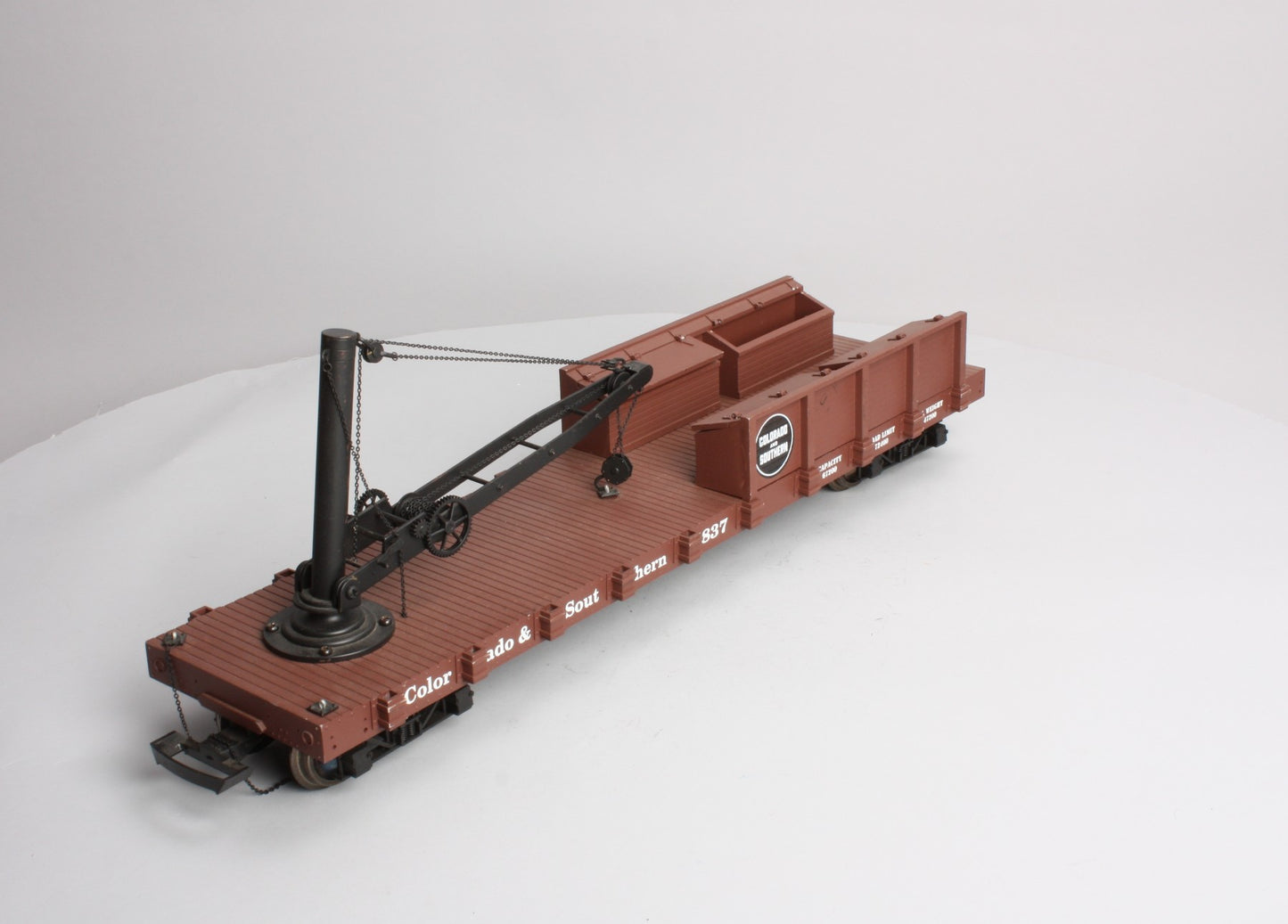 USA Trains 1807 G Colorado & Southern Derrick Car with Boom