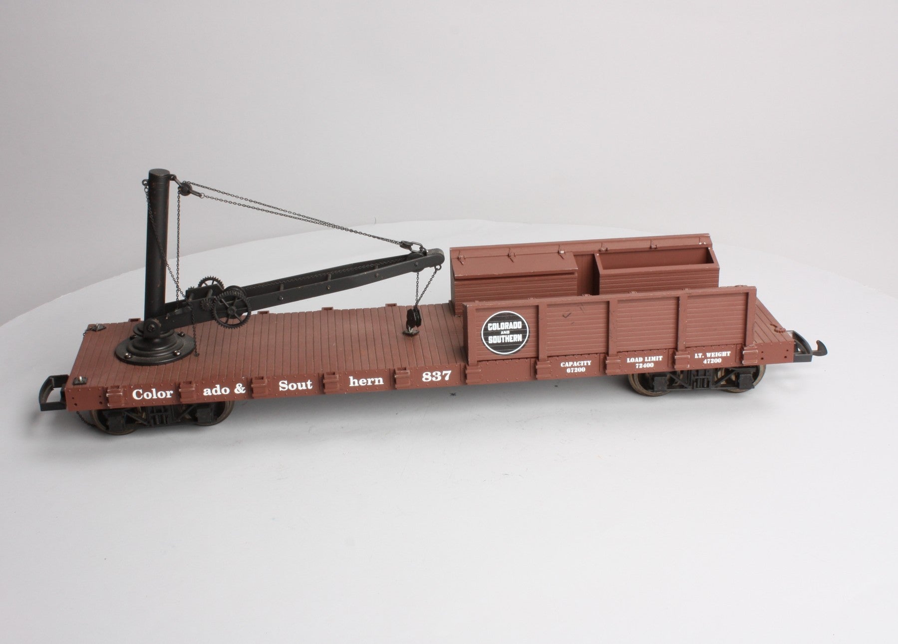 USA Trains 1807 G Colorado & Southern Derrick Car with Boom