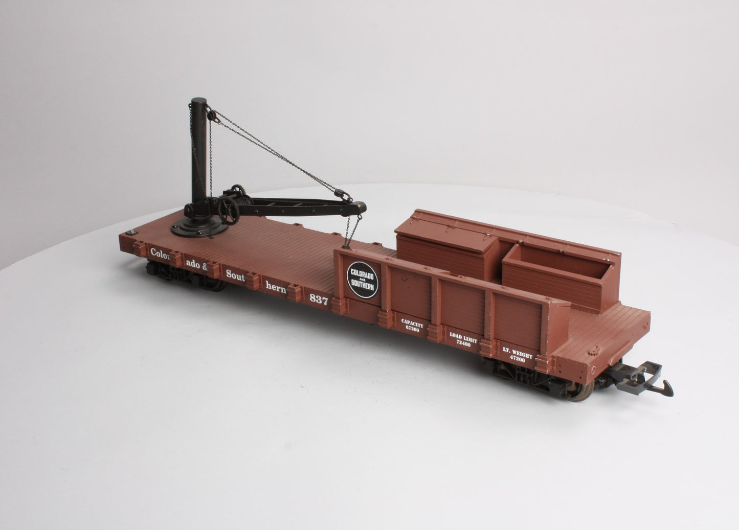 USA Trains 1807 G Colorado & Southern Derrick Car with Boom