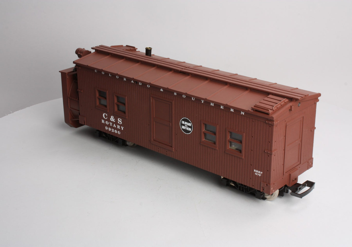 USA Trains 2101 G Colorado & Southern Rotary Snow Plow #99200 - Metal Wheels
