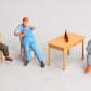 Preiser 45141 G Men Playing Cards Figures (Set of 3)