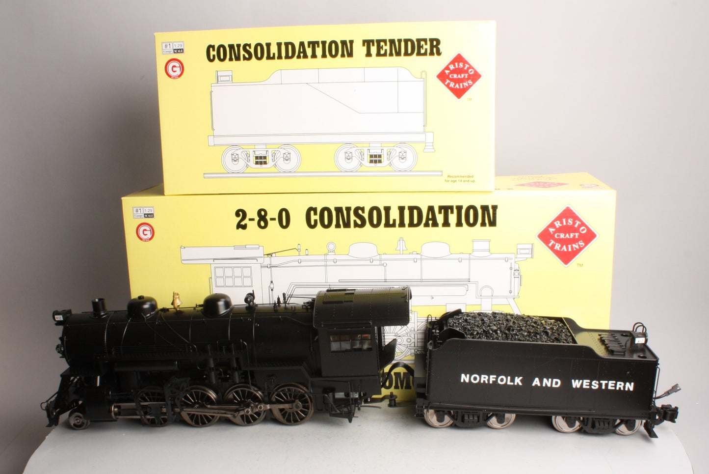 Aristo-Craft 20600 G Undecorated 2-8-0 Consolidation Steam Locomotive