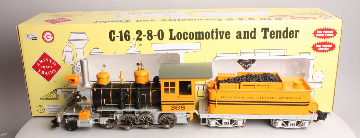 Aristo-Craft 80202 G Denver & Rio Grande Western C-16 2-8-0 Steam