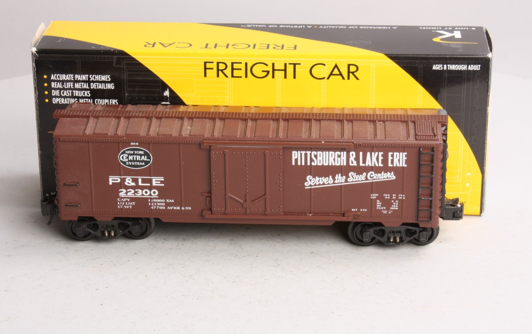 Lionel 6-22170 O Gauge New York Central/Pittsburgh & Lake Erie Reefer Car #22300