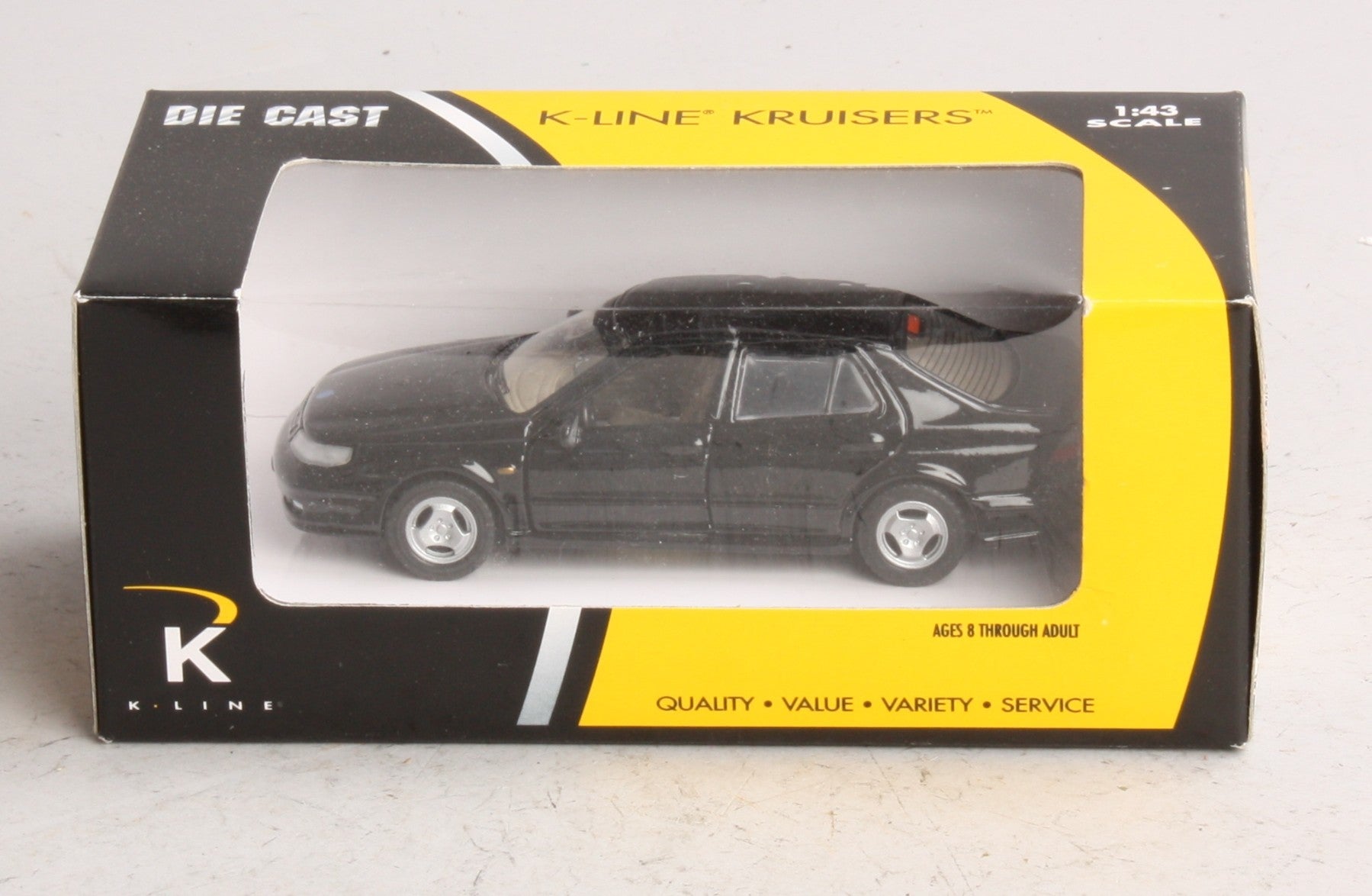 K-Line K94418 1:43 Die-Cast Black Saab 9.5 Sedan