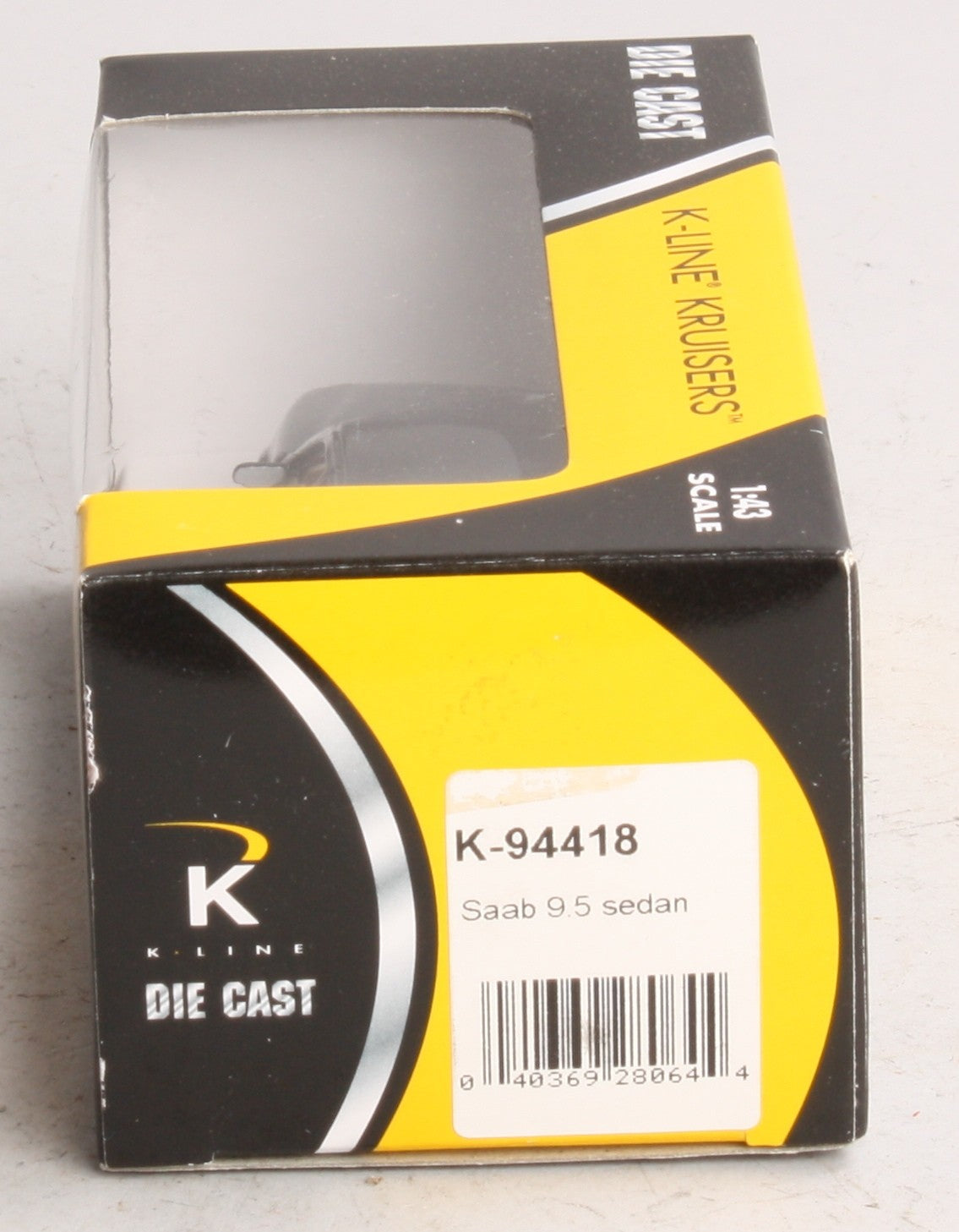 K-Line K94418 1:43 Die-Cast Black Saab 9.5 Sedan
