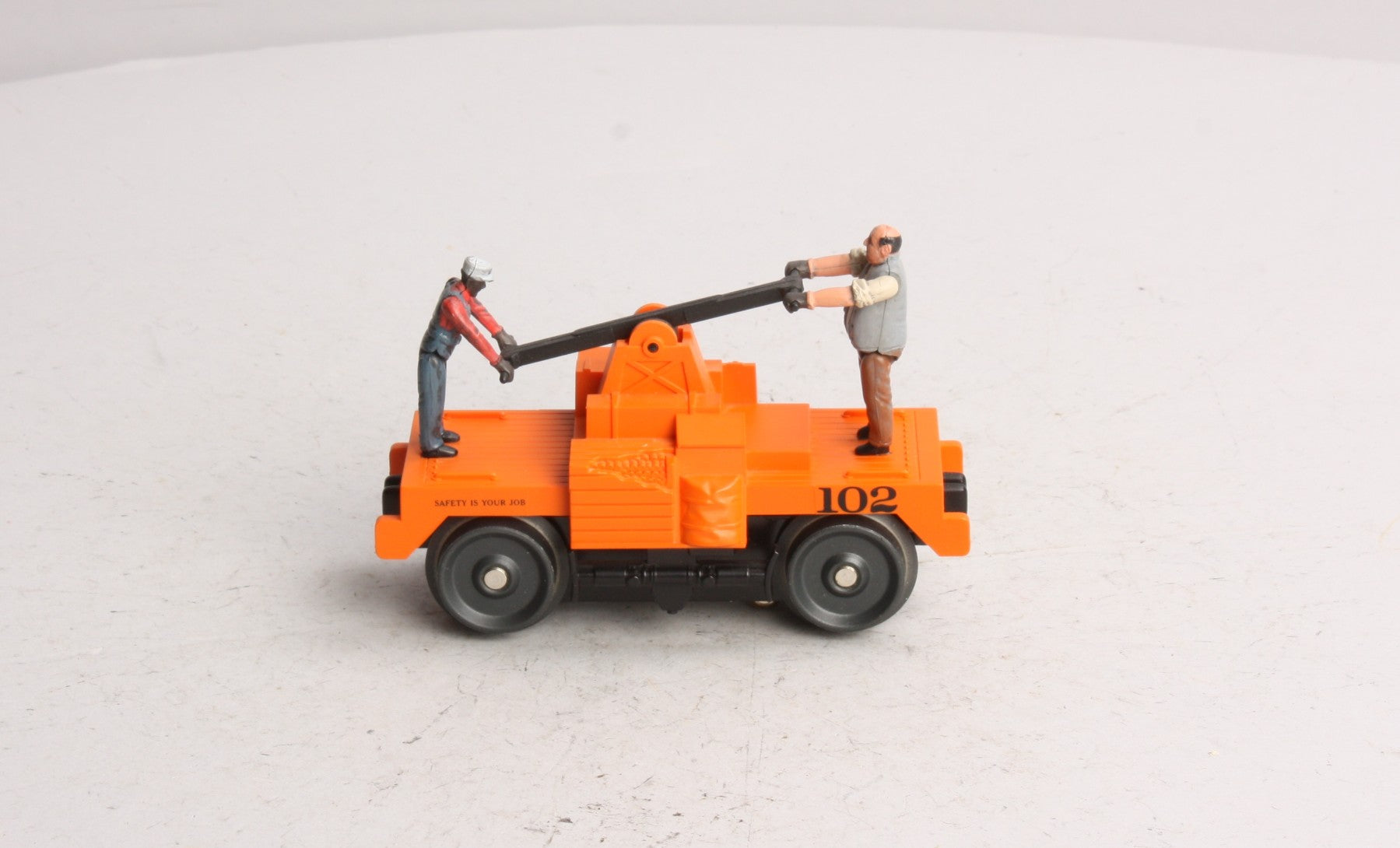 MTH 30-2547 O Gauge Maintenance Of Way - Orange Operating Hand Car