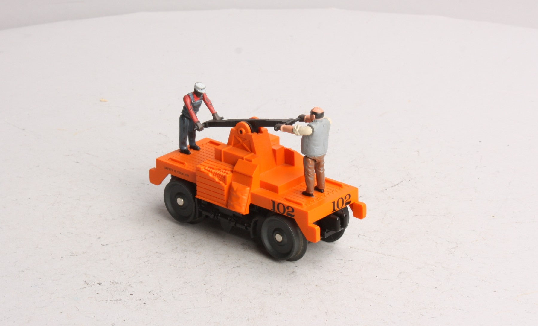 MTH 30-2547 O Gauge Maintenance Of Way - Orange Operating Hand Car