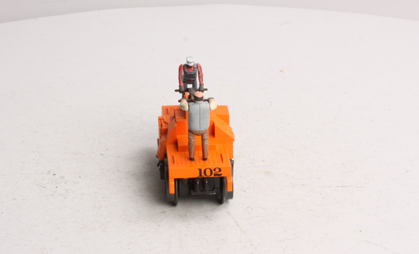 MTH 30-2547 O Gauge Maintenance Of Way - Orange Operating Hand Car