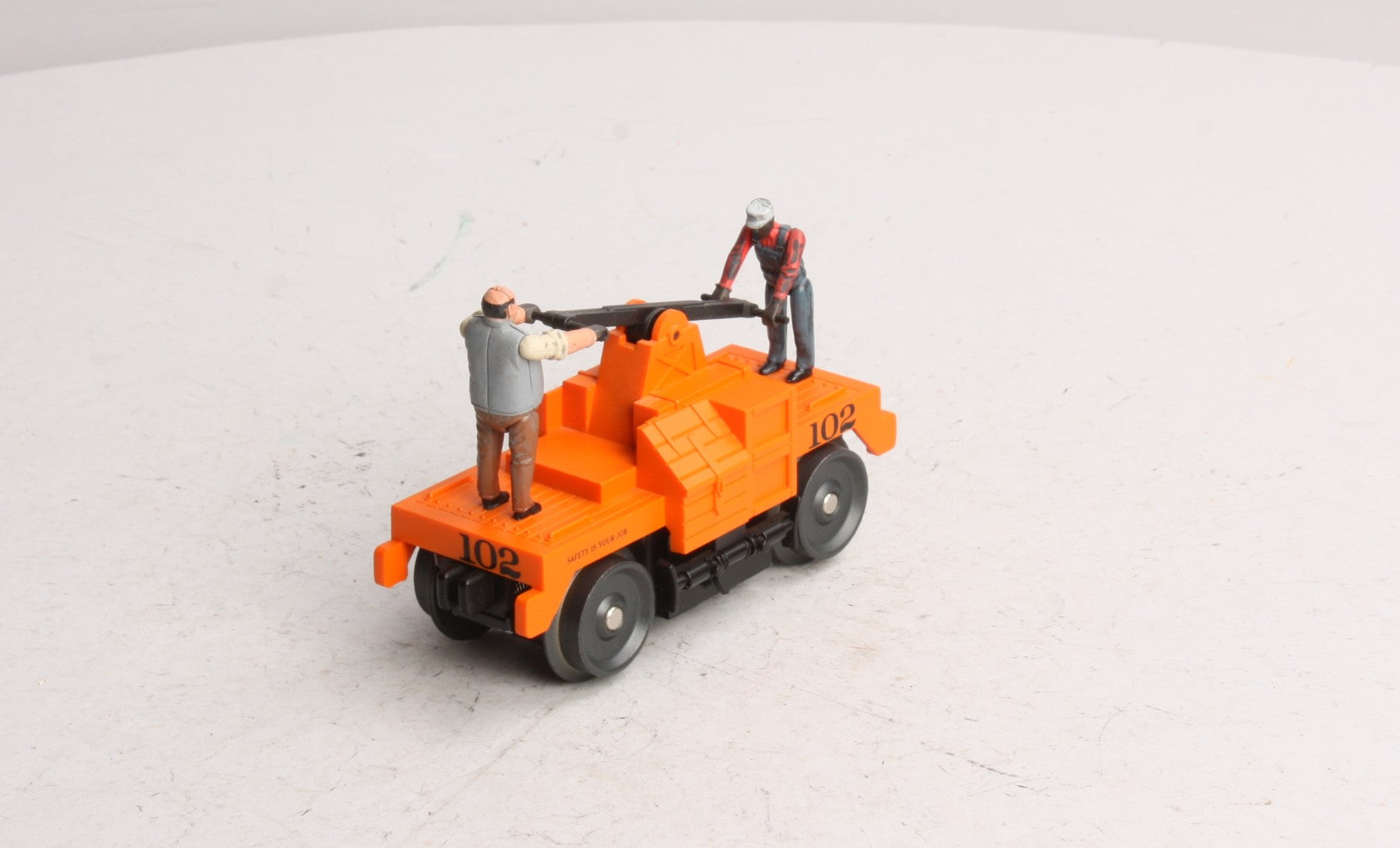 MTH 30-2547 O Gauge Maintenance Of Way - Orange Operating Hand Car
