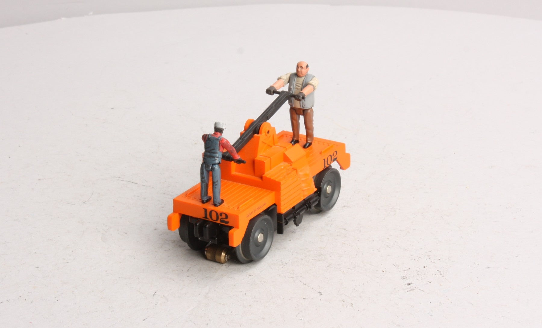 MTH 30-2547 O Gauge Maintenance Of Way - Orange Operating Hand Car