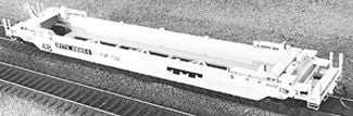 A-Line 27200 HO Undecorated 48' Gunderson Husky-Stack Single Unit