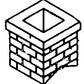 Alexander Scale 2705 HO Scale Unpainted Metal Brick Chimneys (Pack of 2)