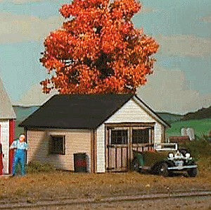 American Model Builders 796 Laser Art One-Car Garage Xpress HO Scale Kit