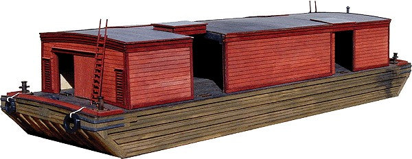 American Model Builders 8000 Laser Art Bump End Barge HO Scale Kit