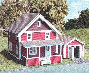 Branchline Trains 873 N Scale Laser-Art Suburban House w/Garage Kit